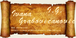 Ivana Grabovičanović vizit kartica